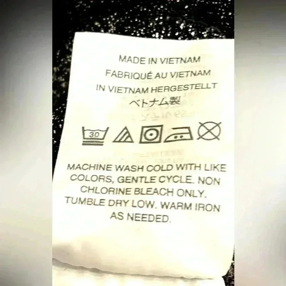 NWT J.Crew Women's Sparkle Bell Sleeve Tee in Charcoal Gray Size Large - Picture 7 of 7